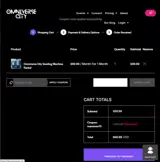 The Omniverse City coupon verification screenshot