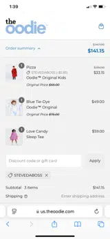 STEVEDABOSS coupon verification screenshot