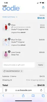 HAUNTINGSICILY coupon verification screenshot