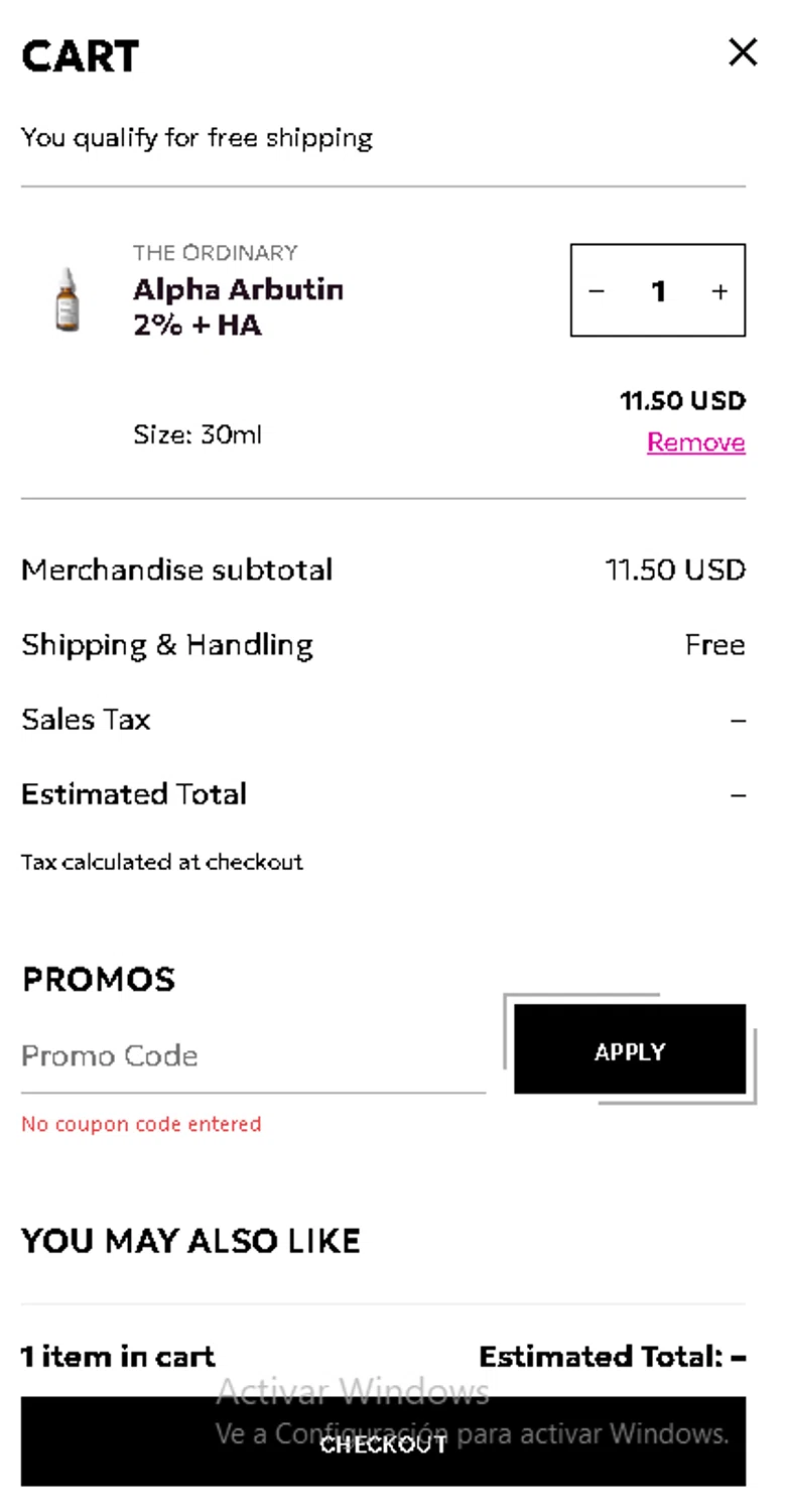 The Ordinary promo code screenshot showing code  applied at The Ordinary checkout page. Uploaded by SimplyCodes community member MightyPhoenix5865 on Dec 28, 2024
