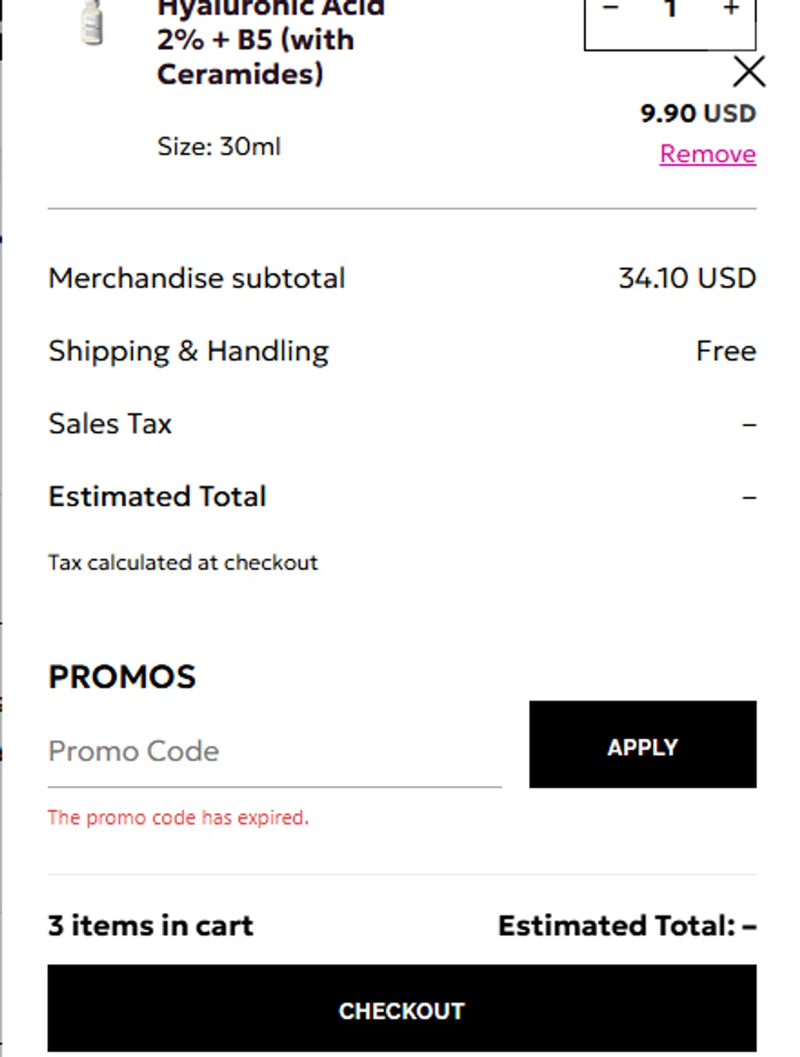The Ordinary promo code screenshot showing code CH-23-26824 applied at The Ordinary checkout page. Uploaded by SimplyCodes community member ericramirez on May 6, 2025