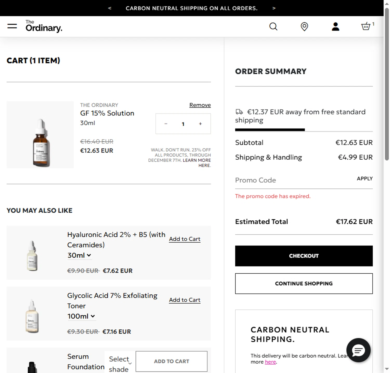 The Ordinary promo code screenshot showing code EXPLORATION applied at The Ordinary checkout page. Uploaded by SimplyCodes community member BeaMartinez on Nov 5, 2025