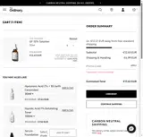 The Ordinary coupon verification screenshot