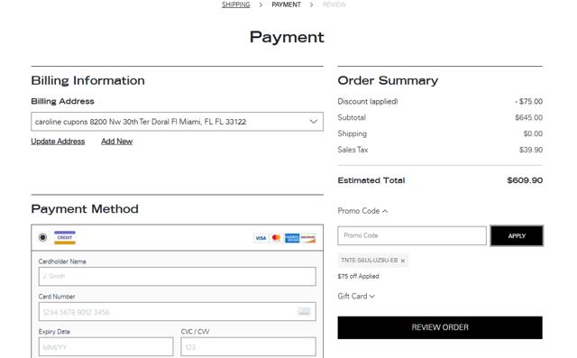 Theory checkout page showing Theory promo code box | Screenshot taken by SimplyCodes community member on Sep 10, 2025