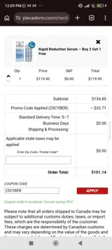 THE OUTNET coupon verification screenshot