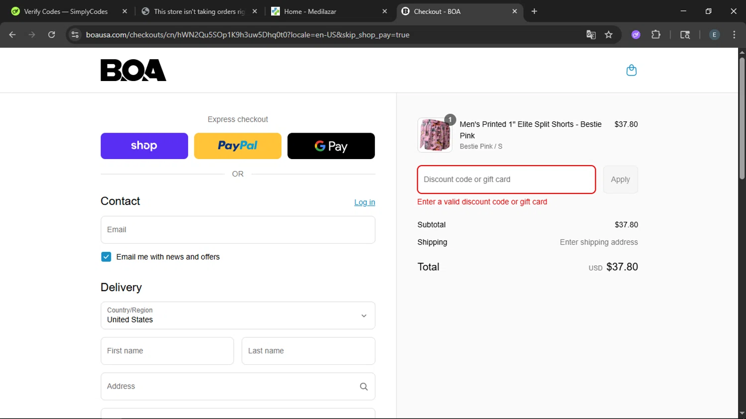 The Peach Truck discount code screenshot showing code K2Mu-4ArR-t!y4z applied at The Peach Truck checkout page. Uploaded by SimplyCodes community member LegendaryFox9861 on Aug 31, 2025