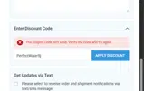 PerfectWater5j coupon verification screenshot