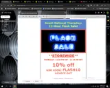 FLASH10 coupon verification screenshot