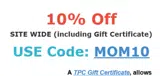 MOM10 coupon verification screenshot