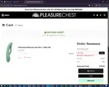 The Pleasure Chest coupon verification screenshot