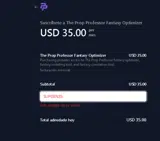 SLIPGEN35 coupon verification screenshot
