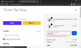The Pink Tulip Clothing coupon verification screenshot
