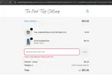 The Pink Tulip Clothing coupon verification screenshot