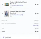 WELCOMEBACK coupon verification screenshot