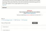 The Real Estate Business School coupon verification screenshot