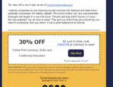 The Real Estate Business School coupon verification screenshot