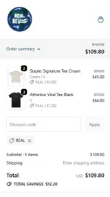 REAL coupon verification screenshot