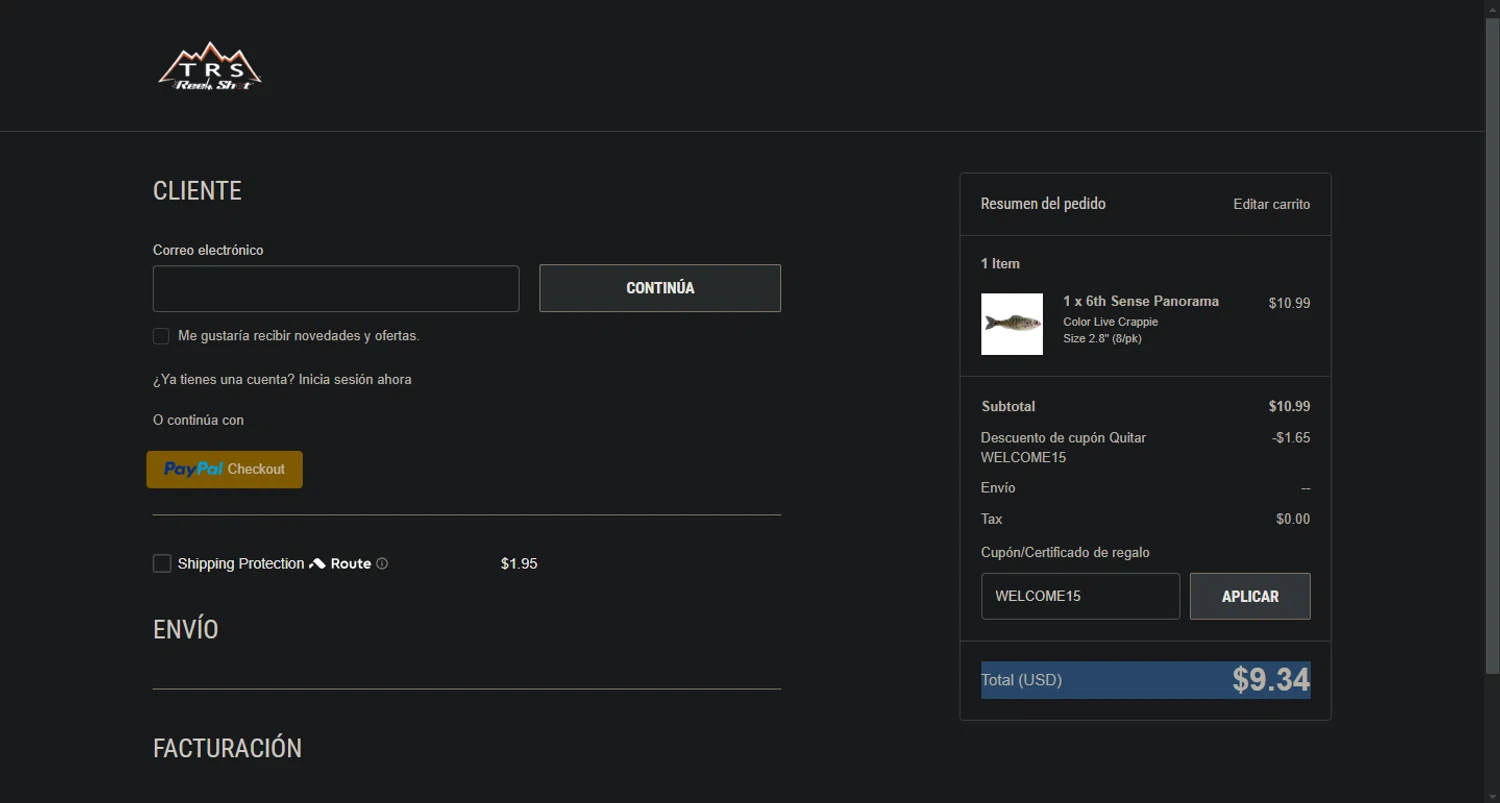where to use Saltwater Edge promo code box