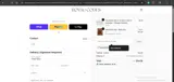 WELCOME10 coupon verification screenshot