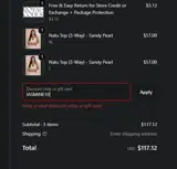 JASMINE10 coupon verification screenshot