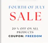 FREEDOM coupon verification screenshot