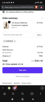 TheRY coupon verification screenshot