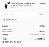 The Salty Medic coupon verification screenshot