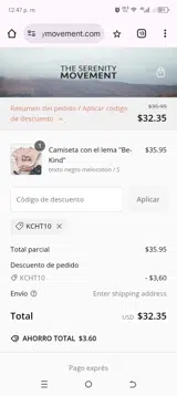 KCHT10 coupon verification screenshot