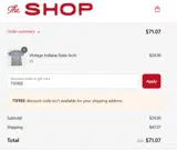 75FREE coupon verification screenshot