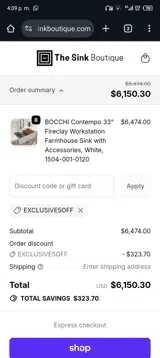 EXCLUSIVE5OFF coupon verification screenshot