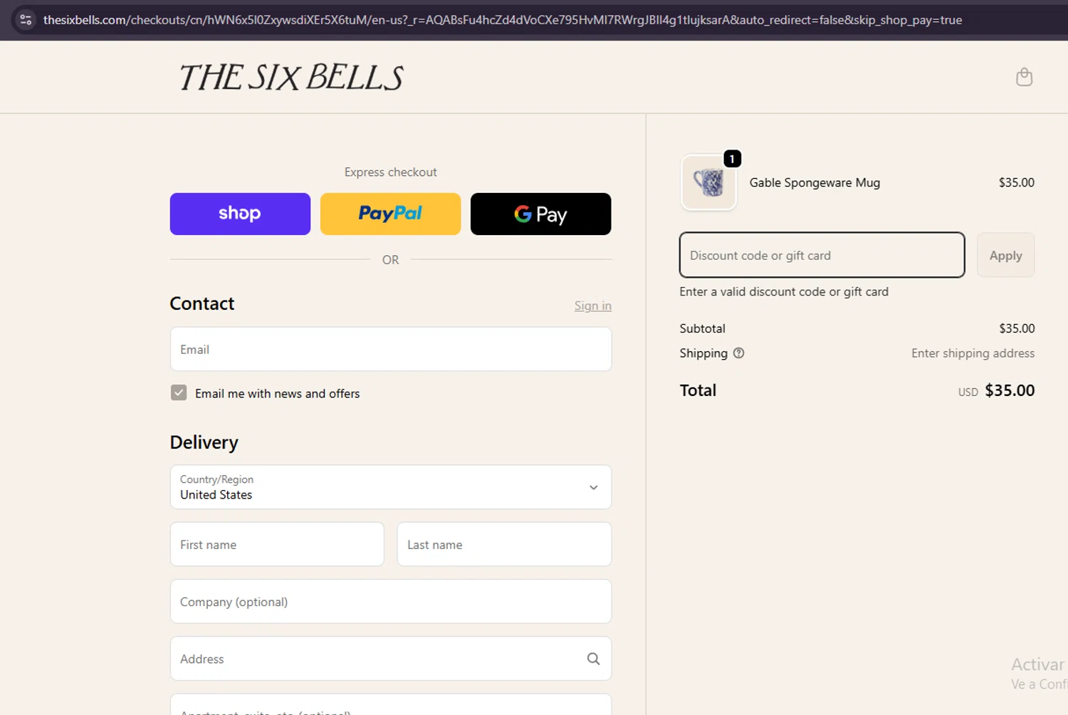 The Six Bells promo code screenshot showing code WELCOME10 applied at The Six Bells checkout page. Uploaded by SimplyCodes community member Samu10 on Dec 28, 2025