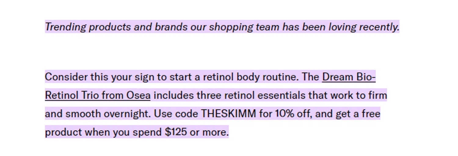 TheSkimm promo code screenshot showing code THESKIMM applied at TheSkimm checkout page. Uploaded by SimplyCodes community member RonaldAcunaJr on Feb 14, 2026