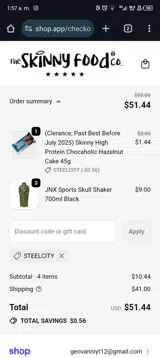 STEELCITY coupon verification screenshot
