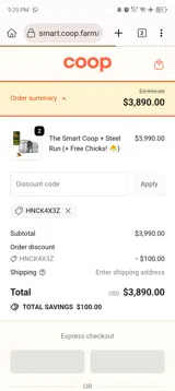HNCK4X3Z coupon verification screenshot