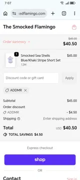 ADDMR coupon verification screenshot