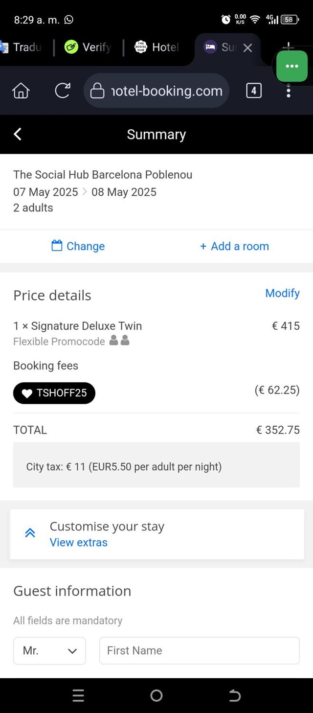 The Social Hub checkout page showing The Social Hub promo code box | Screenshot taken by SimplyCodes community member on May 4, 2025