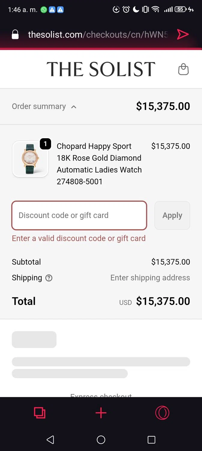 THE SOLIST promo code screenshot showing code WELCOME10 applied at THE SOLIST checkout page. Uploaded by SimplyCodes community member Georgeshalan on Nov 20, 2025