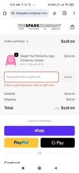 THRIFT5 coupon verification screenshot