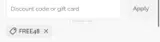 FREE48 coupon verification screenshot