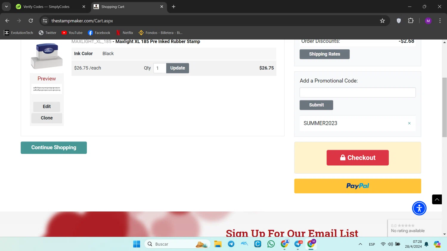 how to use The Stamp Maker coupons