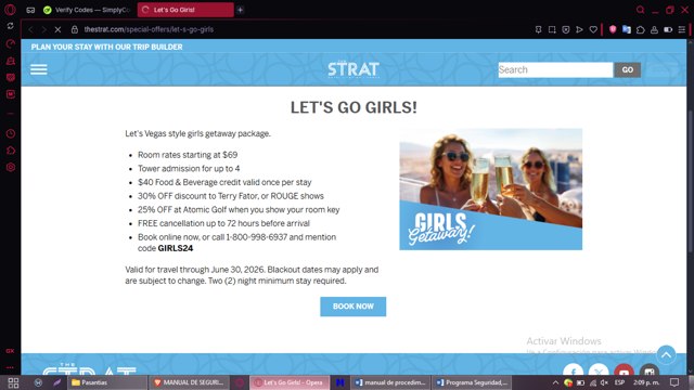 The STRAT Hotel checkout page showing The STRAT Hotel promo code box | Screenshot taken by SimplyCodes community member on Aug 12, 2025