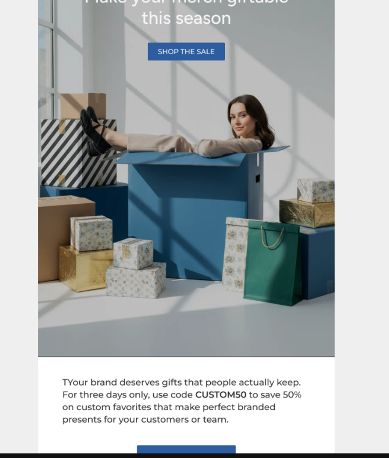 The/Studio promo code screenshot showing code CUSTOM50 applied at The/Studio checkout page. Uploaded by SimplyCodes community member Aressss on Nov 13, 2025