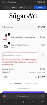 THEGRACEFULBAKER10 coupon verification screenshot