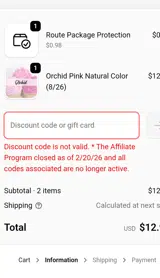 MOLLY10 coupon verification screenshot
