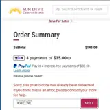 KWELWL coupon verification screenshot