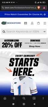 The Sun Devils coupon verification screenshot