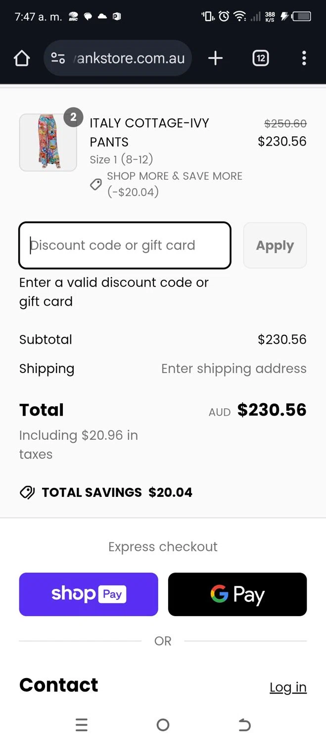 Bondi Resortwear discount code screenshot showing code ONEFREE applied at Bondi Resortwear checkout page. Uploaded by SimplyCodes community member salinsanchez on May 18, 2025
