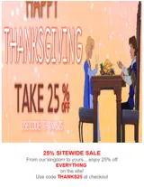 THANKS25 coupon verification screenshot