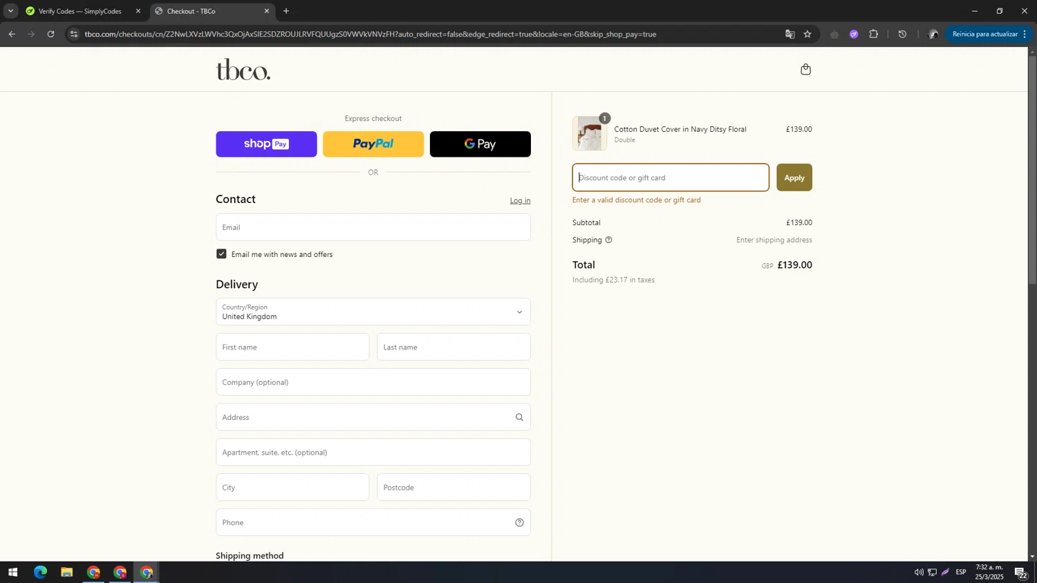 The Tartan Blanket promo code screenshot showing code IGDISCOUNT-MIGHTY15 applied at The Tartan Blanket checkout page. Uploaded by SimplyCodes community member TUNGTUNG on Mar 25, 2025