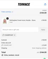CHAMPCHAT coupon verification screenshot
